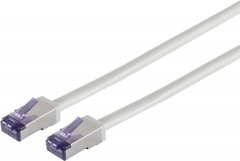 Patchkabel Cat. 6A SuperFlex S/FTP, grau, 7,5m - Soft-PVC, RJ-45 Stecker auf RJ-45 Stecker, 500 MHz