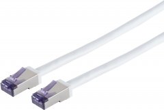Patchkabel Cat. 6A SuperFlex S/FTP, weiß, 20m - Soft-PVC, RJ-45 Stecker auf RJ-45 Stecker, 500 MHz