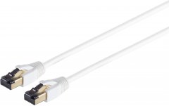 Patchkabel CAT 8.1 F/FTP LSZH weiß 3m - RJ45 Stecker auf RJ45 Stecker (8P8C), EIA/TIA 568B