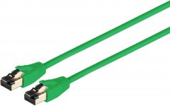 Patchkabel CAT 8.1 F/FTP LSZH grün 2m - RJ45 Stecker auf RJ45 Stecker (8P8C), EIA/TIA 568B