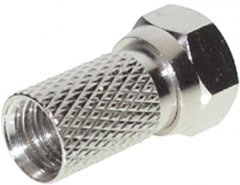 F-Stecker 7,2mm mit großer Mutter 10er SET - SAT F-Stecker, Schraubmontage, 7,2mm Kabel, DVB-S