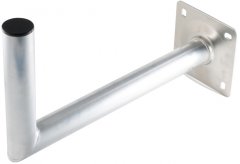 SAT-A-Wandh. ALU, 550mm x 250mm, Rohr 50x2.0mm - SAT-Wandhalter ALU, 550x250mm, Rohr 50x2mm