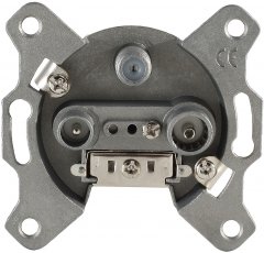 Antennendose BK+SAT Durchgangsdose 3-fach 10dB DC-Durchlass Unterputz - Antennendose BK+SAT