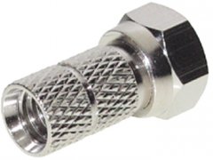 F-Stecker, 6,0mm, VE 5 St�ck - SAT F-Stecker, Schraubmontage, 6,0mm Kabel, DVB-S Koaxialkabel