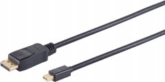 Mini DisplayPort 1.2 Adapterkabel, DP, 2m - Mini DisplayPort Stecker auf DisplayPort Stecker, HBR2,