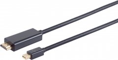 Mini DisplayPort 1.2 Adapterkabel, HDMI-A, 1m - Mini DisplayPort Stecker auf HDMI-A Buchse, 4K (30Hz