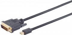 Mini DisplayPort 1.2 Adapterkabel, DVI-D 24+1, 5m - Mini DisplayPort Stecker auf DVI-D (24+1)
