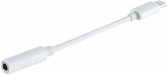 8-Pin Adapter 3,5mm Klinkenbuchse Audio Plug Play PVC ABS wei� ca 7cm - Adapter 8-Pin auf 3,5mm