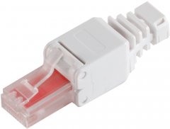 RJ-45 Stecker, werkzeuglos, UTP, Cat.6, ohne Crimpwerkzeug - RJ-45 Stecker werkzeuglos, UTP, Cat.6