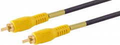 Home-Cinema RCA Anschlusskabel, 10m - Cinch-Stecker auf Cinch-Stecker, 1xVideo 1xAudio, PVC