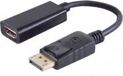 DisplayPort 1.1 Adapter HDMI-A Buchse 1920x1200 60Hz ABS Arretierung schwarz 0,15m - Adapter 8-Pin