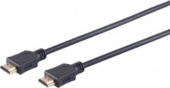High Speed HDMI Kabel, FHD, Eco, schwarz, 15m - HDMI-A Stecker auf HDMI-A Stecker, 4K (60Hz), HDCP