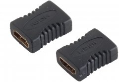 Adapter HDMI-Buchse / HDMI-Buchse verg. - HDMI-A Buchse auf HDMI-A Buchse, vergoldet, 4K - HDMI-A