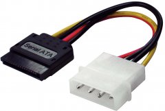 SATA-Stromversorgungsadapter St. 5,25/SATA 0,15m - SATA-Stromversorgungsadapter, 5,25 Molex auf