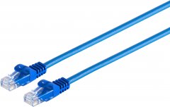 RJ45 Patchkabel CAT 7 Rohkabel UTP blau 25m - PVC, RJ45 Stecker auf RJ45 Stecker (8P8C), 600 MHz
