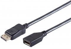 DisplayPort 1.2 Verl�ngerungskabel, 4K, 1,0m, schwarz - 4K2K (60Hz), 4:4, HDCP 1.3, 1.1 - HDCP 1.3,