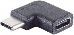 USB-C Adapter 3.1 Gen 2 90� Winkel links/rechts SuperSpeed 10Gbps PVC schwarz - USB-C 3.1 Gen 2