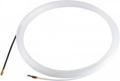 Kabeleinziehhilfe Nylon PA6 3mm Öse Führungsfeder Leerrohr transparent 15 m - Nylon PA6