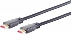 Ultra HDMI Kabel, 8K, ABS, Eco, schwarz, 0,5m - AWG 28, PVC, HDMI-A Stecker auf HDMI-A Stecker, 4:4