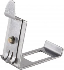 Keystone Halter f�r Hutschiene, STP, silber - Platz f�r ein Keystone-Modul, 70�, Metall - Cat. 6A
