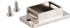 Keystone Halter f�r Panel-Mount, Metall, wei� - Geeignet f�r 1 Keystone Modul, 23 x 16 - Keystone