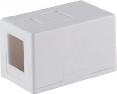 Keystone Anschlussbox, wei� - Geeignet f�r 1 Keystone Modul, 50 x 30 x 30mm, Inkl. 2 Schrauben