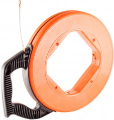 Kabeleinziehhilfe GFK 4mm max. 60 kg Zuglast Leerrohr ABS Trommel 60 m - GFK 4mm, max. 60 kg