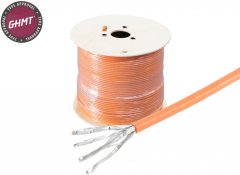Cat. 7 Verlegekabel, S/FTP, BasicPro, orange, 500m - LSZH \(Halogenfrei\), GHMT Type Approval