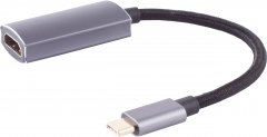 USB-C auf HDMI Adapter 4K UHD 60Hz aktiv ProX DP Alt Mode 1.4 HDR Notebook - Adapter 8-Pin auf 3,5mm