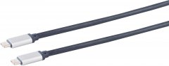 HomeCinema USB-C Verbindungskabel, 3.1, 2m, blau - Highflex PVC, USB-C Stecker auf USB-C Stecker
