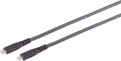 USB-C Verbindungskabel USB4 Gen 3x2 40Gbps PD 240W DP 2.0 8K schwarz 0,5m - USB-C® Stecker auf