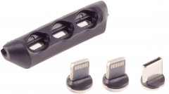 PD 7-Pin Magnetstecker Set 2x 8-Pin 1x USB-C Halter Power Delivery Magnetkabel - USB-A