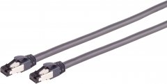 Cat. 6A Patchkabel FlexArmor, U/FTP, grau, 3m - ALU Folie kaschiert PIMF (100% dicht), 500 MHz