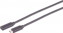 USB-C Verlängerungskabel USB 3.2 Gen 2x2 SuperSpeed 20Gbps PD 100W 4K60 0,5m - USB-C® Stecker auf