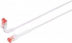 Patchkabel Cat. 6A FlexAngle, U/FTP, weiß, 2m - ALU Folie kaschiert PIMF (100% dicht), 10GBASE-T