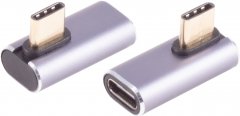 USB-C� 4.0 Winkeladapter 90� vertikal links/rechts 40 Gbps USB4 TB4 kompatibel - Adapter 8-Pin auf