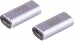 USB-C� 4.0 Verbinder Kupplung Buchse/Buchse 40 Gbps USB4 Thunderbolt 3/4 Metall - Adapter 8-Pin auf