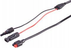 PV PowerStation-Einspeisekabel, PV4-Anderson, 0,5m, rot/schwarz - Kupfer, Rundkabel, PVC - PV