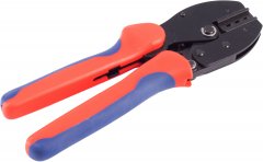 PV4 Crimpzange, 2.5/4/6mm�, 26-10AWG, rot - PV4 Stiftstecker, ergonomisches Antirutsch Design