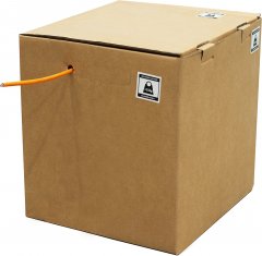 Cat. 7 Verlegekabel, S/FTP, BasePro, orange, 305m - LSZH \(Halogenfrei\), 1000MHz, 10Gbit/s, AWG 23/1