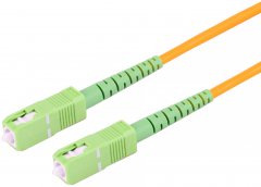 LWL SX Patchkabel SC/SC APC 9/125�, OS2 gelb, 2m - Simplex, LSZH, OS2 / G.652.D, Singlemode�