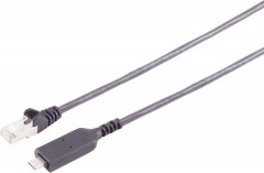 USB-C LAN Adapterkabel Cat5E 1Gbps 1000Base-T Plug Play schwarz 1m - USB-C auf RJ45, Cat5E, 1Gbps