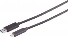 AOC USB-A auf USB-C Adapterkabel Glasfaser USB 3.2 5Gbit/s aktiv optisch richtungsgebunden 30 m