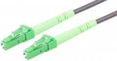 LWL SX Patchkabel LC/LC APC SM, OS2, Armored, 1m, schwarz - Simplex, OS2 / G.657.A2, Keramik