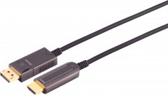 AOC DisplayPort auf HDMI-A Adapterkabel 4K 60Hz Glasfaser aktiv optisch DP zu HDMI 10 m - 4K 60Hz
