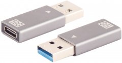 USB-A auf USB-C Adapter USB 3.1 Gen 2 10 Gbps Metall 56 k? Widerstand - Adapter 8-Pin auf 3,5mm
