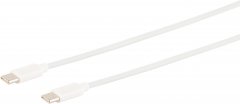 USB-C auf USB-C Ladekabel USB 2.0 ABS weiß 0,5m Smartphone Notebook - USB-A auf USB-C, Ladekabel