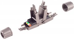 LSA Verbinder, werkzeuglos, quick, STP, Cat. 6A, schwarz - 8 \(1:1\), Cat. 6A \(Class EA\) - Cat. 6A
