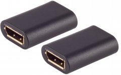 DisplayPort 1.2 Verbinder, 4K60Hz, schwarz - DisplayPort Buchse auf DisplayPort Buchse, 4K \(60Hz\)