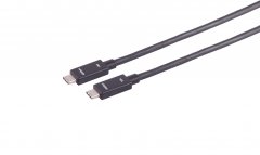 USB-C� Verbindungskabel Thunderbolt 4 UltraFlex 40Gbps PD 100W DP 1.4 schwarz 2m - Thunderbolt 4